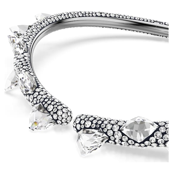 Sublima choker, White, Ruthenium plated - Swarovski, 5723286