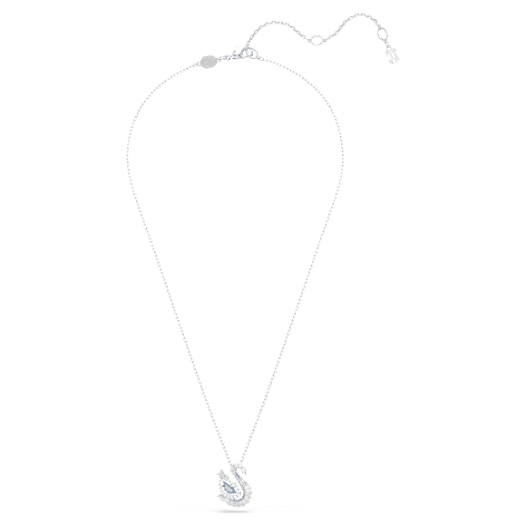Swan pendant, Mixed cuts, Swan, Blue - Swarovski, 5723389