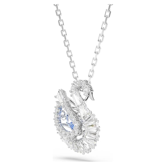 Swan pendant, Mixed cuts, Swan, Blue - Swarovski, 5723389