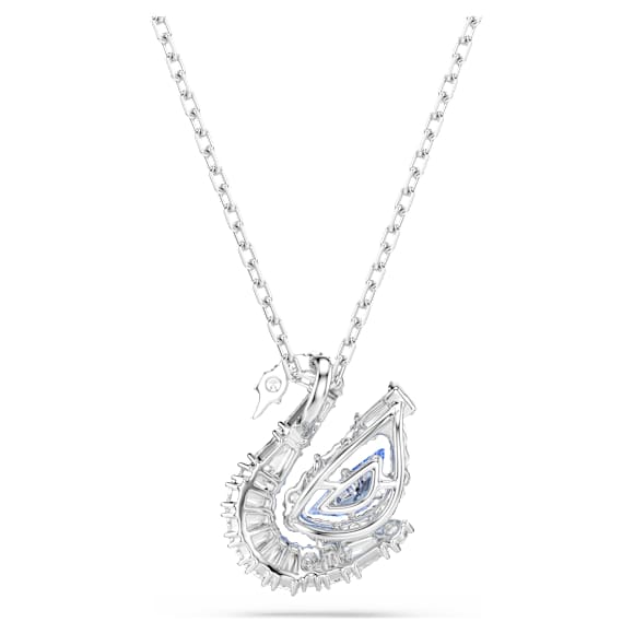 Swan 鏈墜, 混合式切割, 天鵝, 藍色 - Swarovski, 5723389
