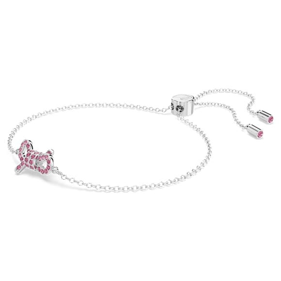 Lifelong Bow Armband, Rosett, Rosa, Rodiumpläterad - Swarovski, 5723553