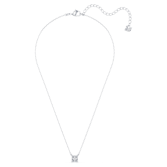 Matrix pendant, Square cut, Blue, Rhodium plated - Swarovski, 5723568