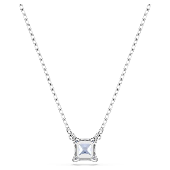 Matrix Anhänger, Kissenschliff, Blau, Rhodiniert - Swarovski, 5723568