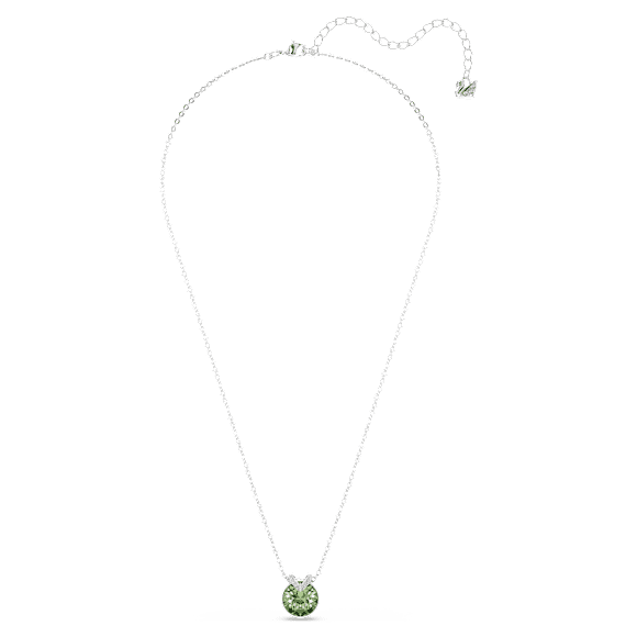 Přívěsek Bella V, Kulatý výbrus, Zelená, Pokoveno rhodiem - Swarovski, 5724285