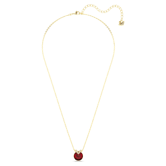 Colgante Bella V, Talla redonda, Rojo, Baño tono oro - Swarovski, 5724287