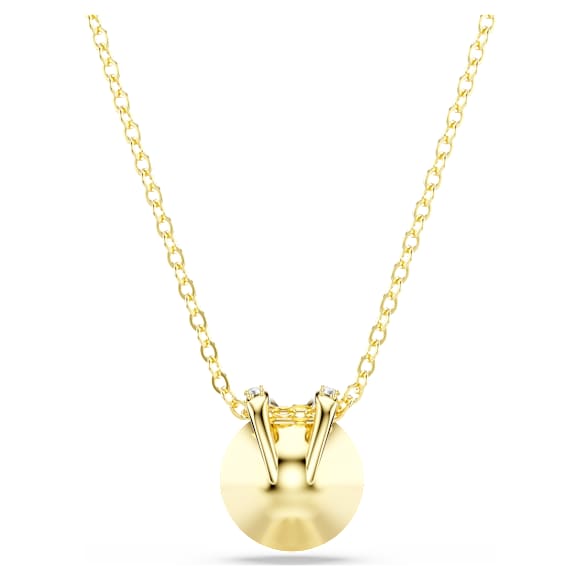 Pandantiv Bella V, Tăietură rotundă, Roșu, Placat cu auriu - Swarovski, 5724287