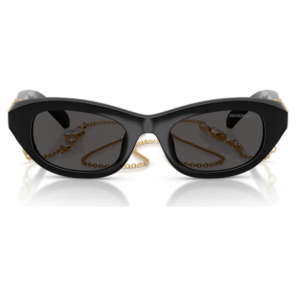 แว่นกันแดด, ทรงหมอน, ดำ - Swarovski, 5724502