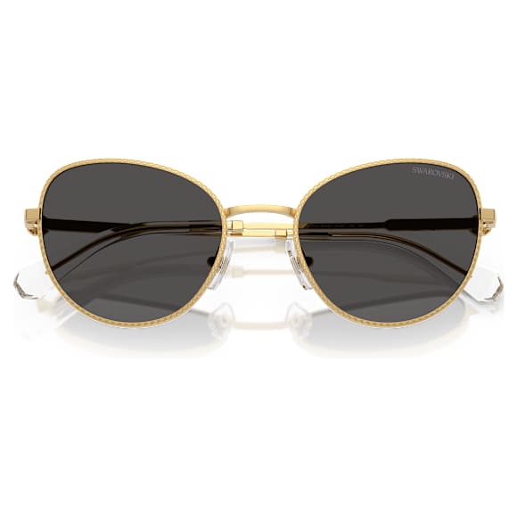 Sunglasses, Cat-eye shape, Gray - Swarovski, 5724504