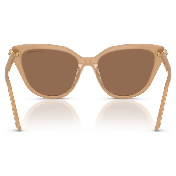 Ochelari de soare, Formă ochi de pisică, Bej - Swarovski, 5724506