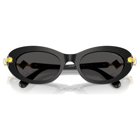 Sunglasses, Oval shape, Black - Swarovski, 5724507