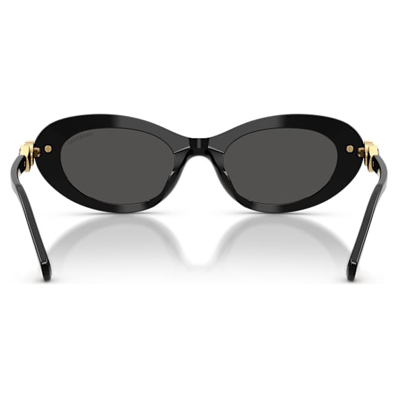 Sunglasses, Oval shape, Black - Swarovski, 5724507