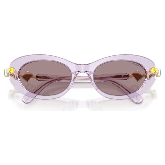 แว่นกันแดด, ทรงรี, ชมพู - Swarovski, 5724508