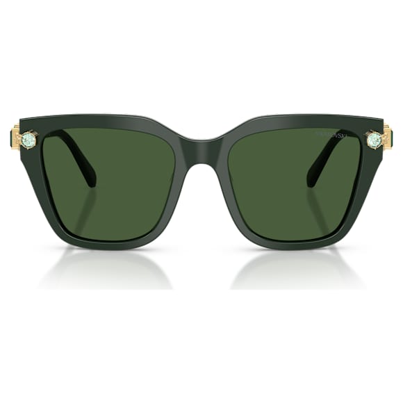 太陽眼鏡, 方形, 綠色 - Swarovski, 5724509