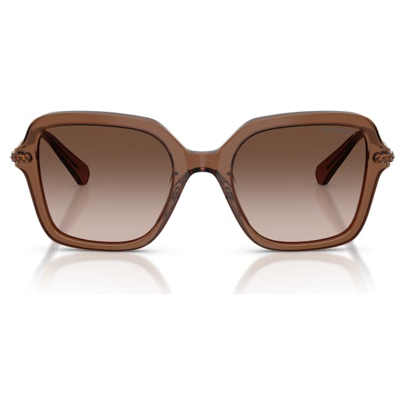 Lunettes de soleil, Forme carrée, Marron - Swarovski, 5724512