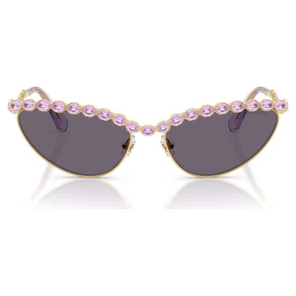 Gafas de sol, Forma de ojo de gato, Moradas - Swarovski, 5724513