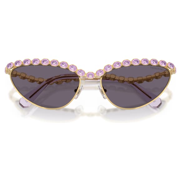 Gafas de sol, Forma de ojo de gato, Moradas - Swarovski, 5724513