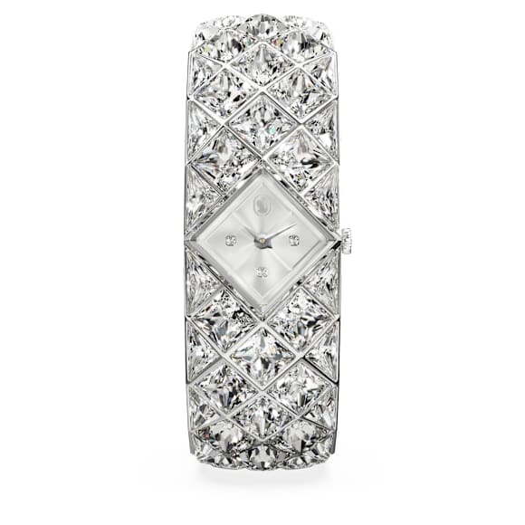Curiosa Bangle นาฬิกา, สายนาฬิกาคริสตัล, โทนสีเงิน, สเตนเลสสตีล - Swarovski, 5724515