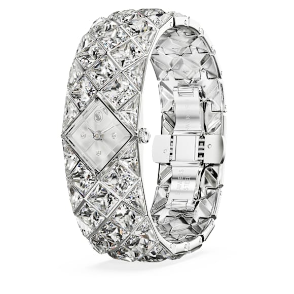 Curiosa Bangle นาฬิกา, สายนาฬิกาคริสตัล, โทนสีเงิน, สเตนเลสสตีล - Swarovski, 5724515