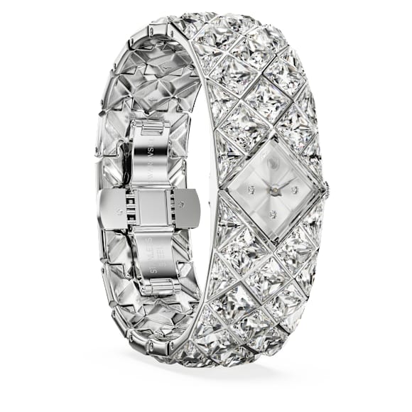 Curiosa Bangle นาฬิกา, สายนาฬิกาคริสตัล, โทนสีเงิน, สเตนเลสสตีล - Swarovski, 5724515
