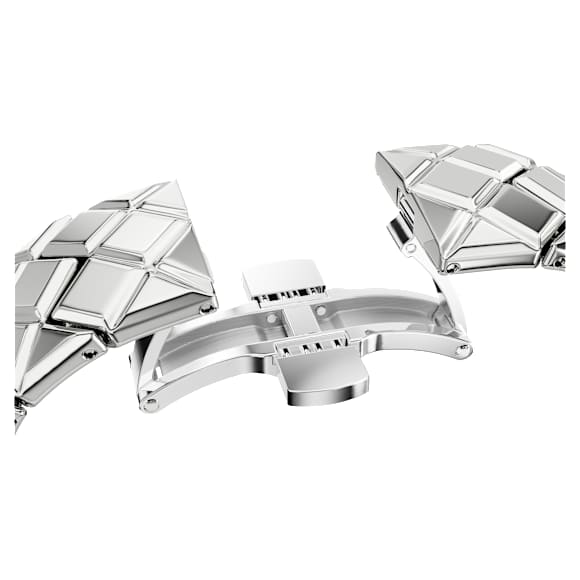 Curiosa bangle ウォッチ, クリスタルを使ったブレスレット, シルバー