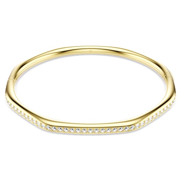 Dextera バングル, オクタゴンシェイプ, ラウンドカット, ホワイト, ゴールドトーン・プレーティング - Swarovski, 5724582