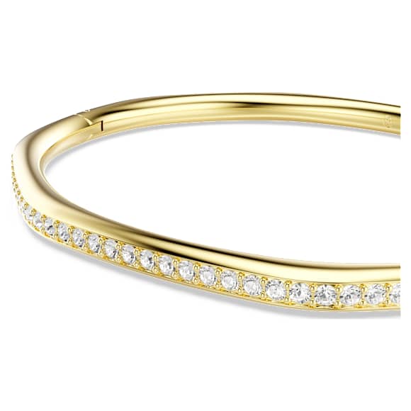 Dextera バングル, オクタゴンシェイプ, ラウンドカット, ホワイト, ゴールドトーン・プレーティング - Swarovski, 5724582