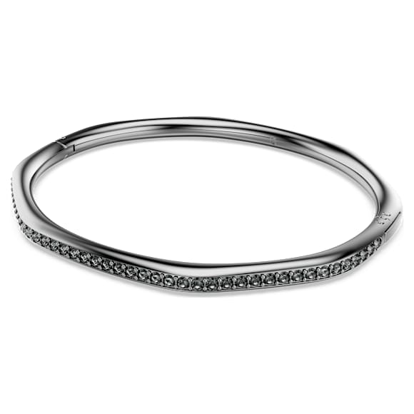 Obročasta zapestnica Dextera, Osemkotna oblikac, Okrogli rez, Bela, Prevleka iz rutenija - Swarovski, 5724604