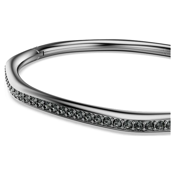 Obročasta zapestnica Dextera, Osemkotna oblikac, Okrogli rez, Bela, Prevleka iz rutenija - Swarovski, 5724604