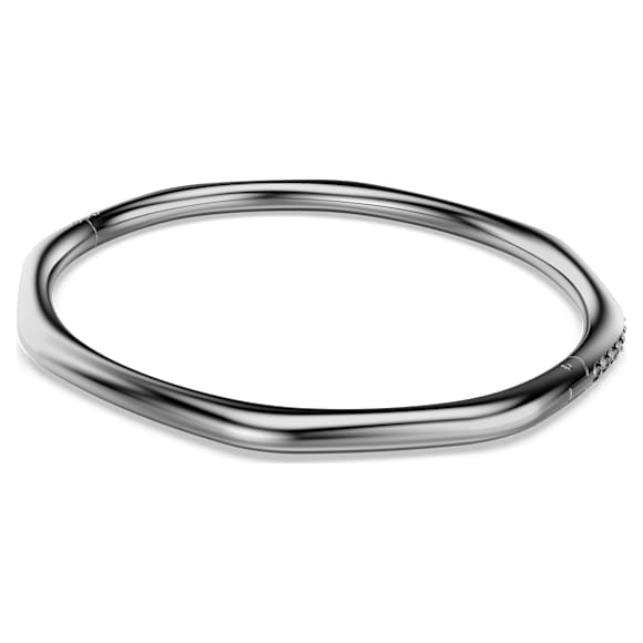 Obročasta zapestnica Dextera, Osemkotna oblikac, Okrogli rez, Bela, Prevleka iz rutenija - Swarovski, 5724604