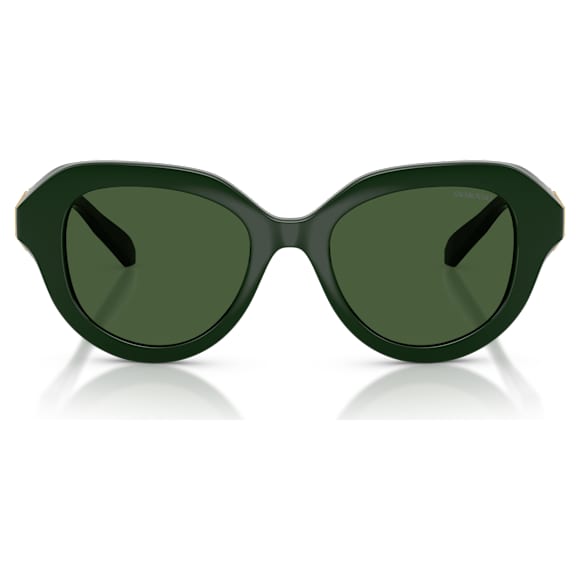 Ochelari de soare, Formă rotundă, Verde - Swarovski, 5724616