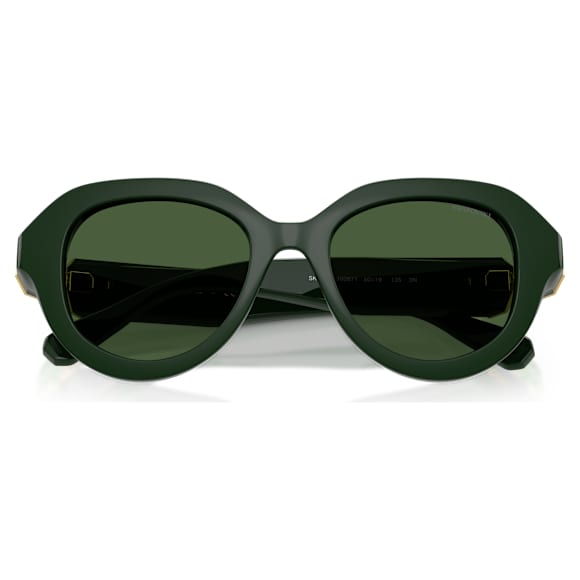 Ochelari de soare, Formă rotundă, Verde - Swarovski, 5724616