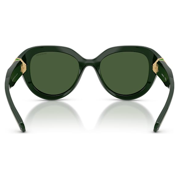 Ochelari de soare, Formă rotundă, Verde - Swarovski, 5724616