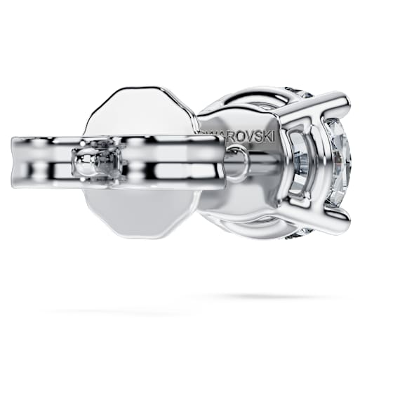 Kolczyk zapinany na sztyft Eternity, Diamenty laboratoryjne 0,5 karata, Pojedynczy, Kształt okrągły, 18K białe złoto - Swarovski, 5725107