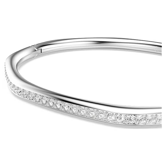 Dextera バングル, オクタゴンシェイプ, ラウンドカット, ホワイト, ロジウム・プレーティング - Swarovski, 5725221