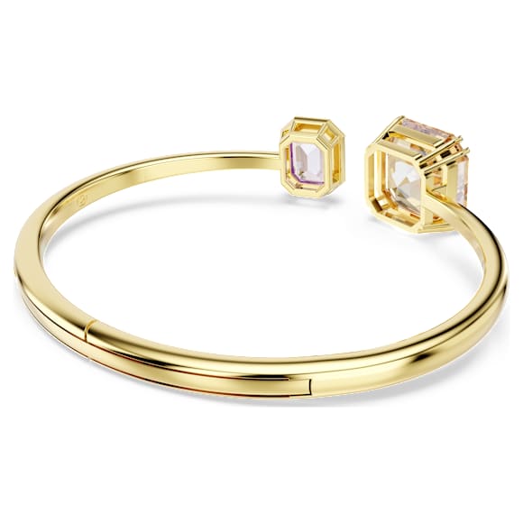 Bracciale rigido Millenia, Taglio ottagonale, Multicolore, Finitura oro 18K - Swarovski, 5725756