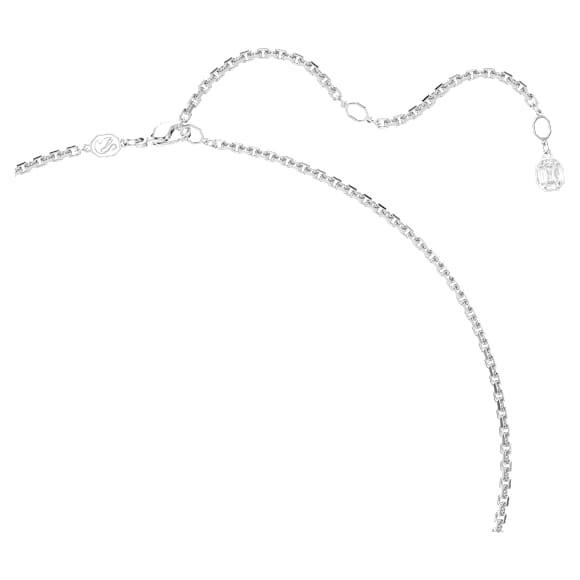 Millenia Anhänger, Oktagon-Schliff, Weiß, Rhodiniert - Swarovski, 5725768