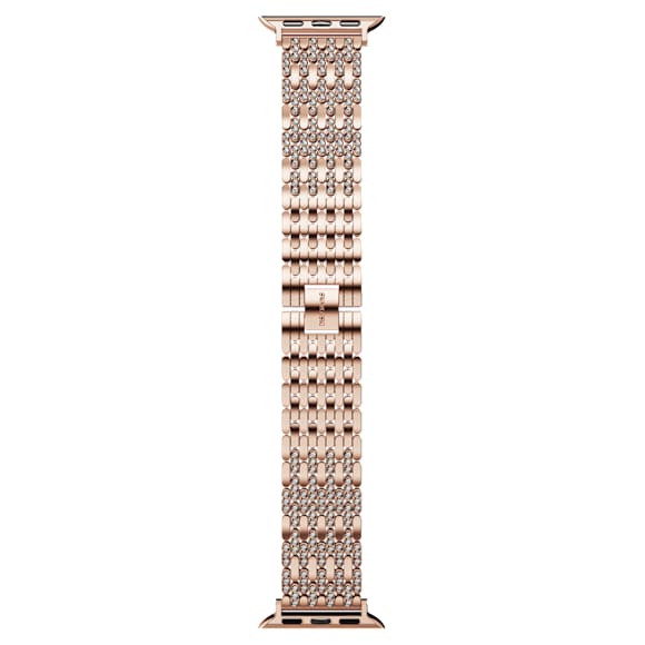 Princess strap, For Apple Watch® 40mm & 41mm, Rose gold tone, Rose gold-tone finish - Swarovski, 5725786