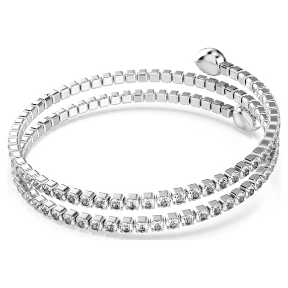 Bangle, Pear cut, White, Mixed metal finish - Swarovski, 5725799