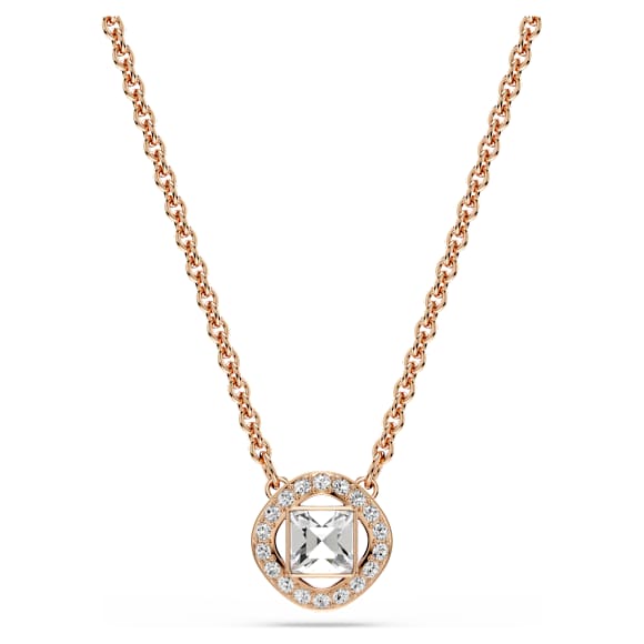 Parure, Taille ronde, Blanc, Placage de ton or rosé - Swarovski, 5725816
