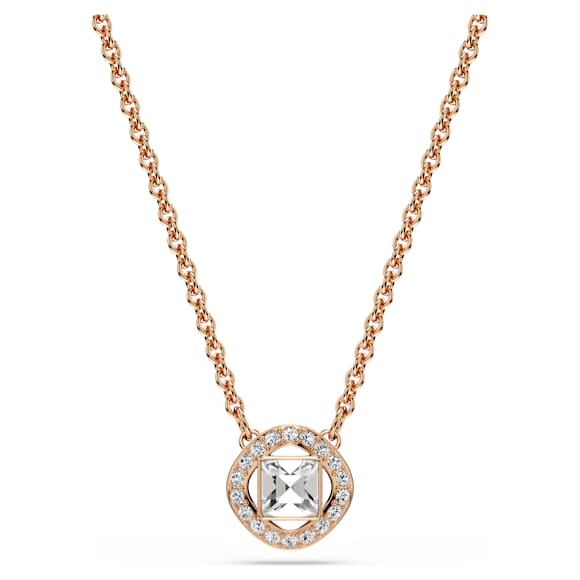 Zestaw Una Angelic, Szlif okrągły, Biały, Wykończenie z 18-karatowego różowego złota - Swarovski, 5725816