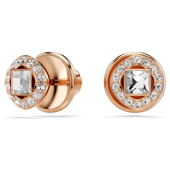 Conjunto Una Angelic, Lapidação redonda, Branco, Lacado a rosa dourado - Swarovski, 5725816