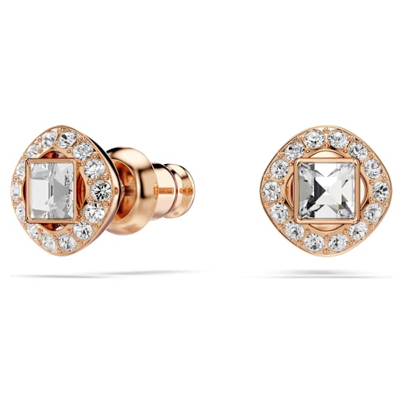 Parure, Taille ronde, Blanc, Placage de ton or rosé - Swarovski, 5725816