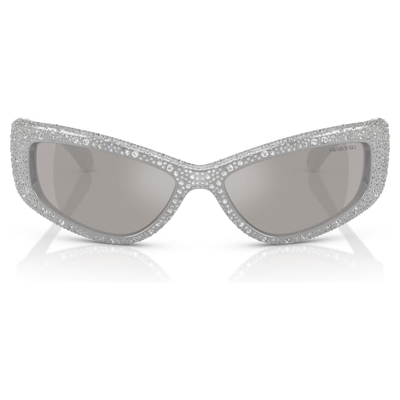 Okulary przeciwsłoneczne, Kształt maski, SK6027, W odcieniu srebra - Swarovski, 5727193