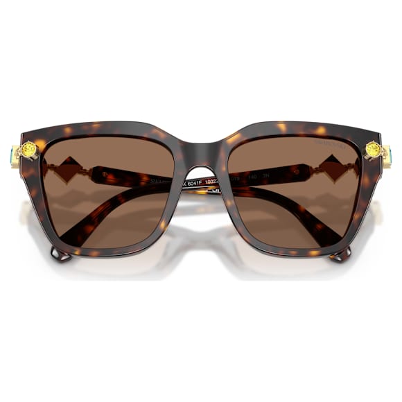 Zonnebril, Vierkante vorm, Bruin - Swarovski, 5727200