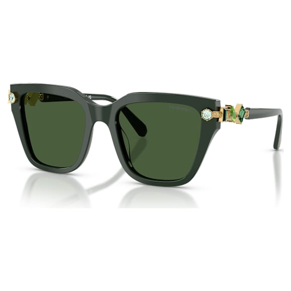 00s archive アイウェア　サングラス　グリーン Sunglasses, Cat-eye shape, SK7003, Green | Swarovski