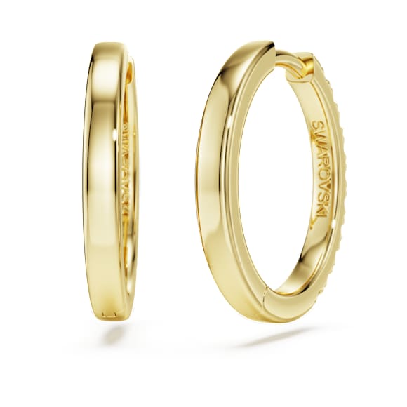 Eternity ต่างหูแบบห่วง, เพชรสังเคราะห์ 0.5 กะรัต, ทรงกลม, ทองคำ 18K - Swarovski, 5727225