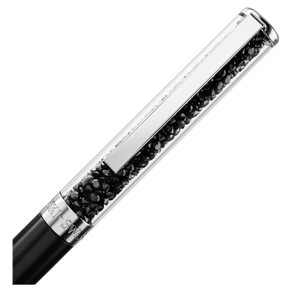 Crystalline 圓珠筆, 黑色, 黑色漆面，鍍鉻 - Swarovski, 5728338