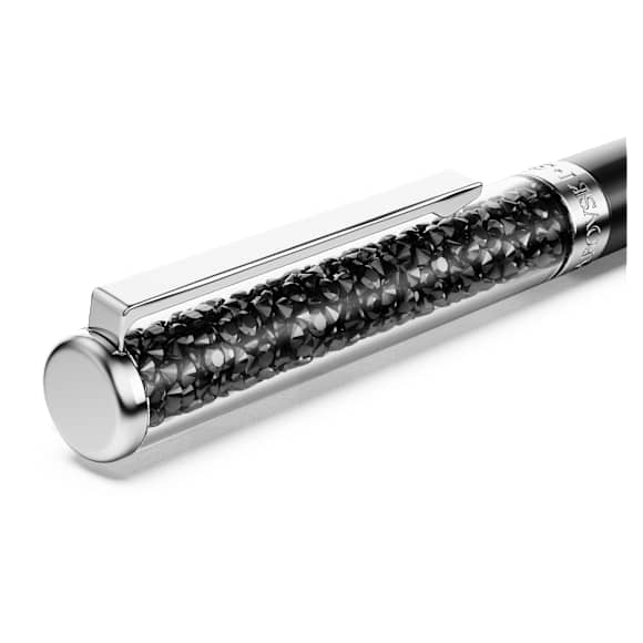 Crystalline 圓珠筆, 黑色, 黑色漆面，鍍鉻 - Swarovski, 5728338
