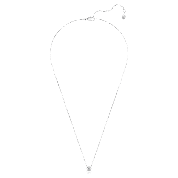Eternity pendant, Lab-grown diamonds 0.5 ct tw, Round shape, Sterling silver - Swarovski, 5728554