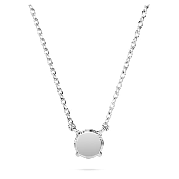 Eternity pendant, Lab-grown diamonds 0.5 ct tw, Round shape, Sterling silver - Swarovski, 5728554